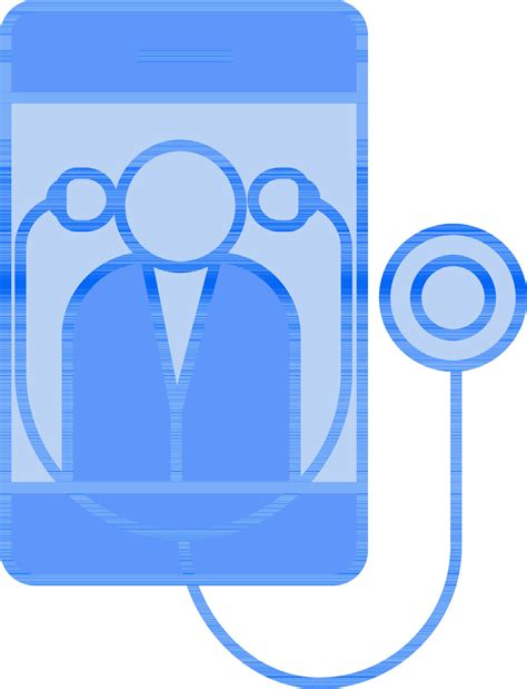 Telehealth Physician Through Smartphone Icon In Flat Style. 24457379 Vector Art at Vecteezy