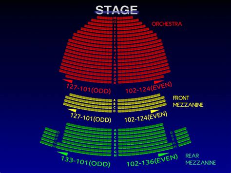 Joy Theatre Seating Chart | Elcho Table