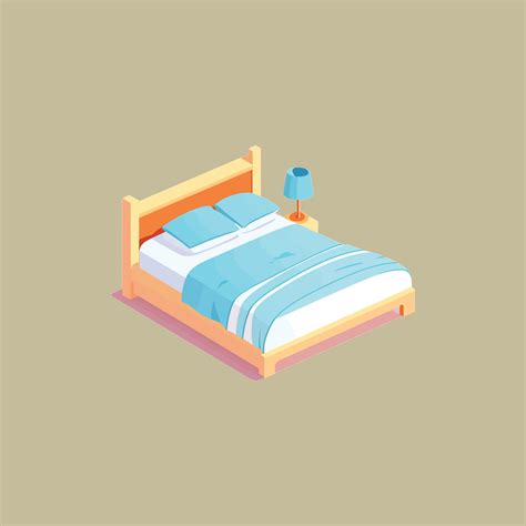 Bed vector isometric view. 24846908 Vector Art at Vecteezy