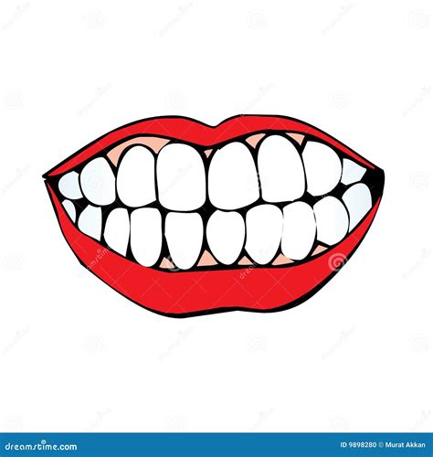 Vector mouth stock vector. Illustration of china, happy - 9898280