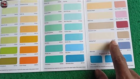 Berger Paint Colour Chart