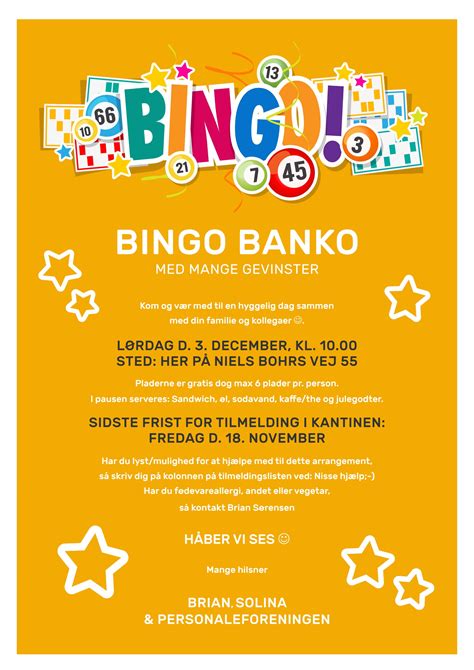 Bingo banko invitation by Solina Denmark - Issuu