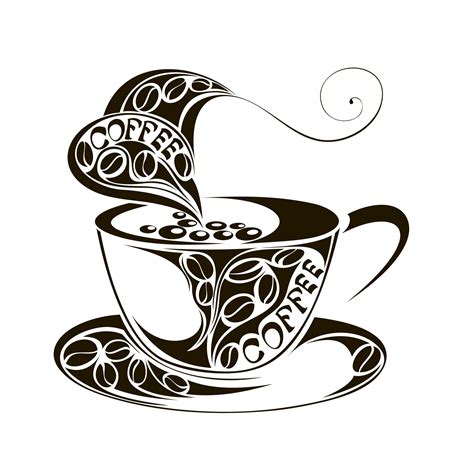 Coffee and tea cups, digital clip art, clipart set, logo design, graphic design, commercial use ...