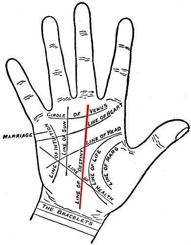 Destiny through Fate Line - Palmistry