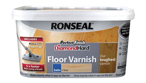 Ronseal Diamond hard Clear Satin Floor varnish 2.5L | Departments | DIY at B&Q