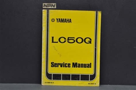 Vintage 1980 Yamaha LC50 G Champ Scooter Shop Service Manual - NOS Parts NOW