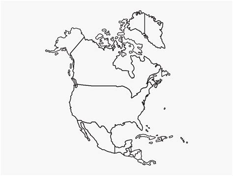 Printable Coloring Map Of North America