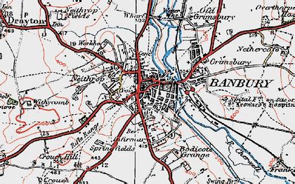 Street Map Of Banbury - Middle East Map