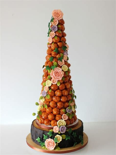 Trail of Roses Croquembouche - French Wedding Cakes