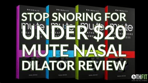 Mute Nasal Dilators Review - Stop Snoring For Under $20 : Over The Hill ...