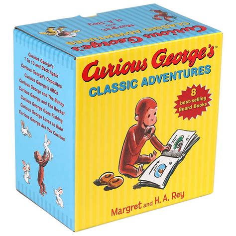 Curious George's Classic Adventures: 8 Board Book Box Set by Margret and H.A. Rey in 2021 | Book ...