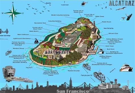 Alcatraz Map | Color 2018