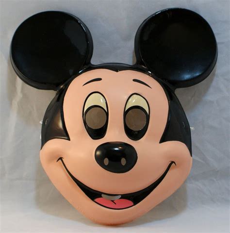 Vintage Mickey Mouse Halloween Mask Walt Disney Costume Ben Cooper ...