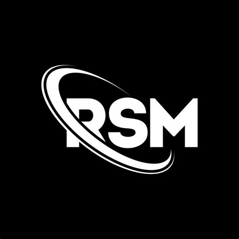 RSM logo. RSM letter. RSM letter logo design. Initials RSM logo linked with circle and uppercase ...