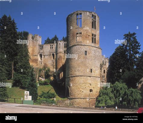 Luxembourg, castle ruin beau's fort, detail, 12 cent., the Benelux Countries, castle, castle ...