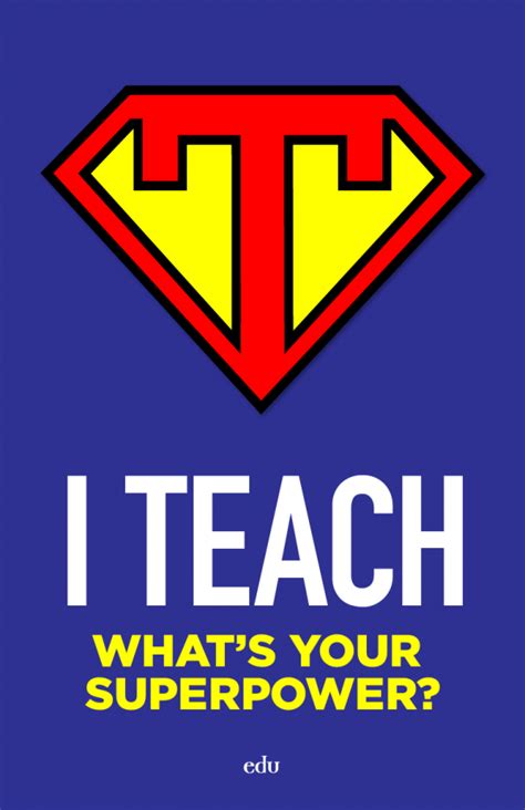 "Teacher Superhero" Poster | Teacher quotes inspirational, Superhero ...