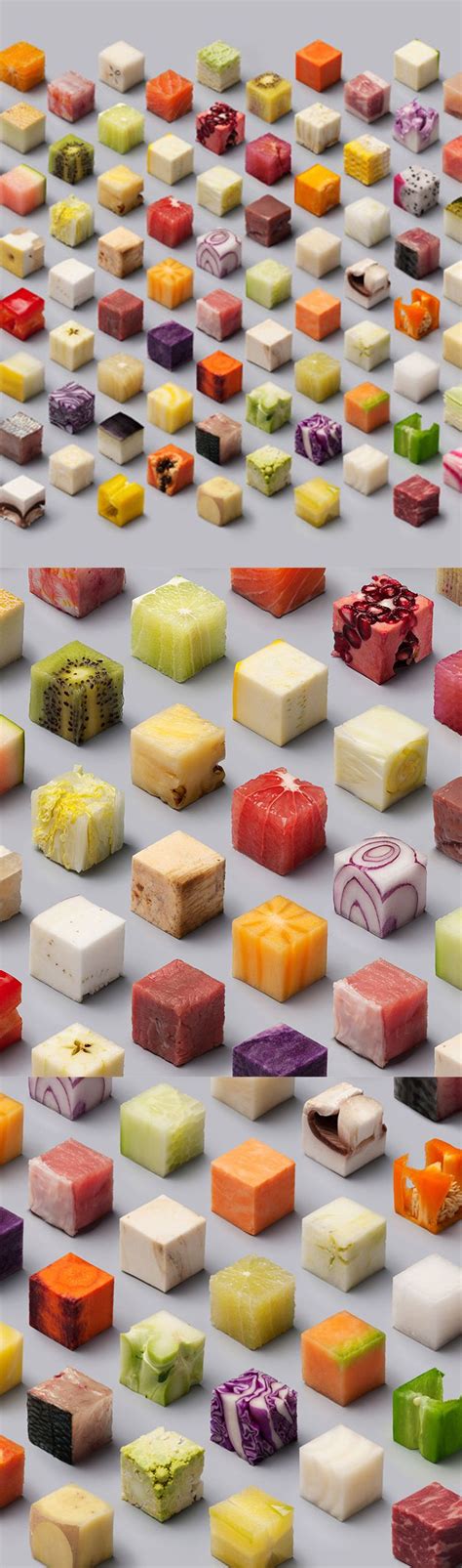 How These 98 Identical Food Cubes Were Made We called up the artists ...