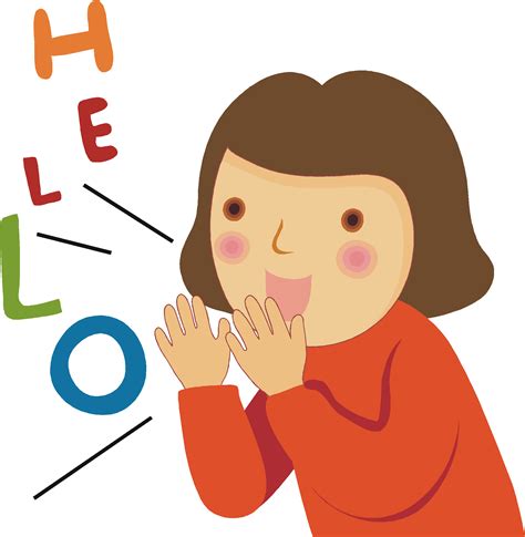 Saying Clipart Student - Say Hello Clipart - Png Download - Full Size ...