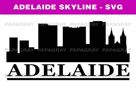 Adelaide Skyline SVG Graphic Graphic by Papa Gray · Creative Fabrica