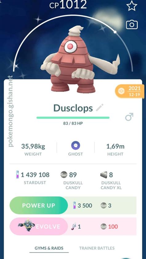 Shiny Dusclops - Pokemon Go