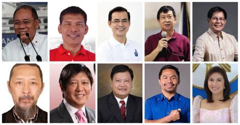 FINAL LIST: Official National Candidates in Philippines' 2022 General ...