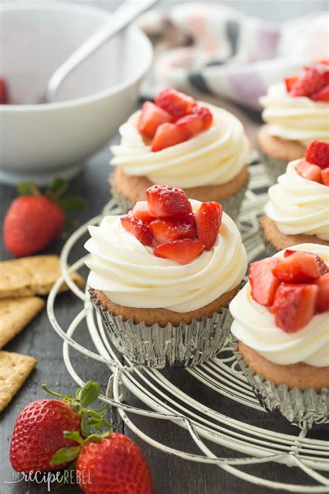 Strawberry Cheesecake Cupcakes | TheBestDessertRecipes.com