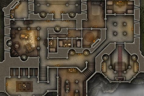 Free TTRPG Battlemap – High Pass Fortress • Seafoot Games