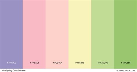 20 Beautiful Spring Color Schemes for 2021 - Blog - SchemeColor.com