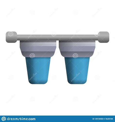 Double Filter Water Icon, Cartoon Style Stock Vector - Illustration of emblem, kitchenware ...