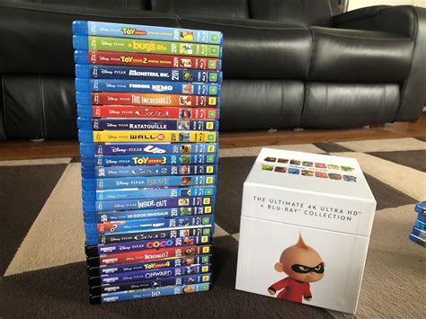 As of now, my complete Pixar Blu Ray and 4K collection! Not many studios can top this list of ...