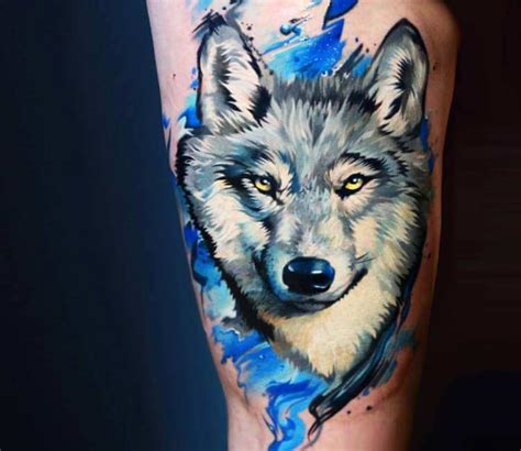 Details more than 81 wolf tattoo watercolor latest - in.cdgdbentre