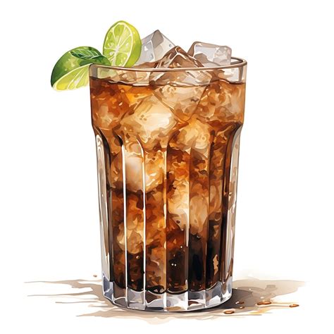 Premium AI Image | Watercolor of a Coke Drink Capturing the Timeless ...