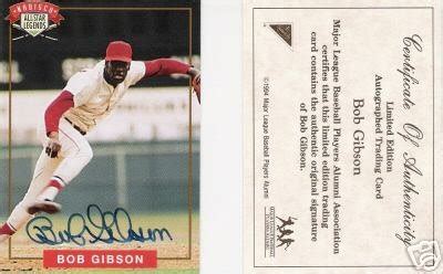 1994 Nabisco All Star Legends Bob Gibson Autograph * | #27504360