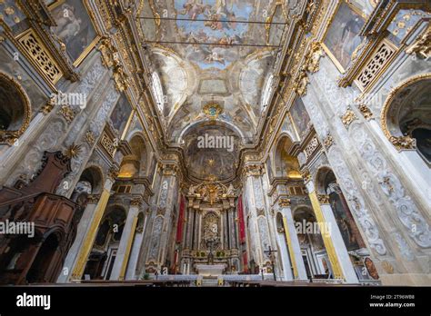 GENOA, ITALY, APRIL 28. 2023 - The inner of St. Philip (San Filippo ...