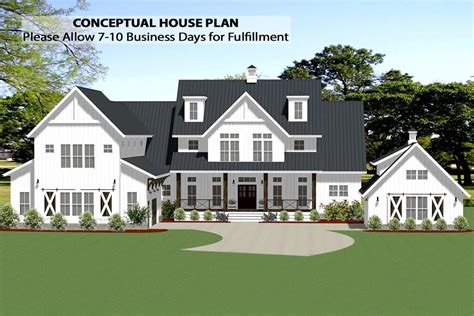 Modern Farmhouse House Plans With Wrap Around Porch - SAEQAA