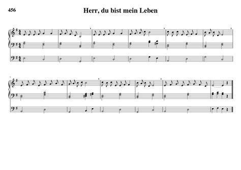 GL456: Herr, du bist mein Leben Sheet music for Organ (Solo ...