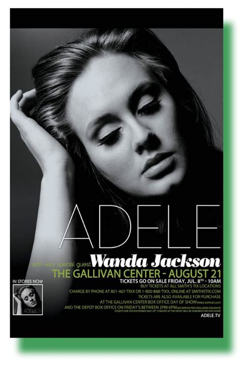 Adele Poster 21 Concert Tour SLC 11 x 17 inches USA SameDay Ship ...