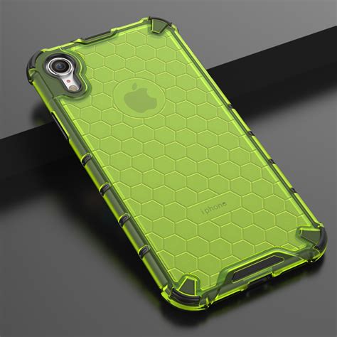 Shockproof Honeycomb PC + TPU Protective Case for iPhone XR (Green ...