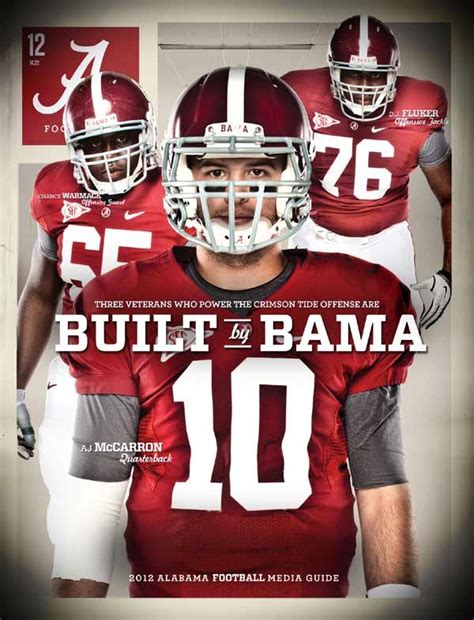 2012 Alabama Football Media Guide covers released | Alabama crimson ...