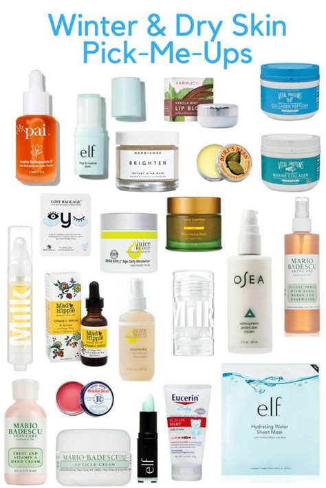 winter and dry skin pick-me-ups, products for dry skin, winter skincare routine, e.l.f. , pai ...