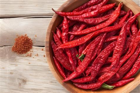 Premium AI Image | Dried chili peppers