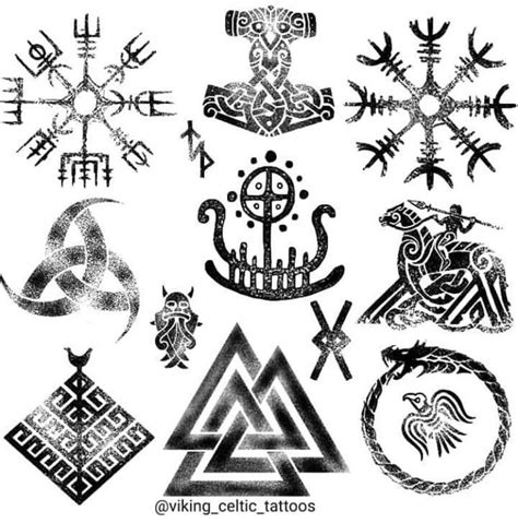 Nordic symbols Viking Compass Tattoo, Viking Warrior Tattoos, Viking Tattoo Symbol, Viking ...