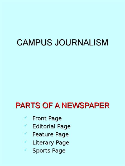 Campus Journalism | PDF | Page Layout | Publishing