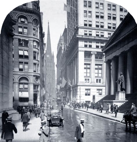 Wall Street, New York - Antique Photo of New York