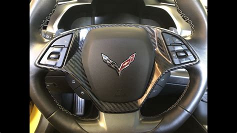 New Carbon Fiber Corvette Steering Wheel Covers - YouTube