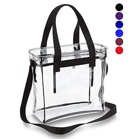 Clear Handbags - Clear Stadium Bag Clear Tote Bag NFL Stadium Approved 12 x 12 x 6, with ...