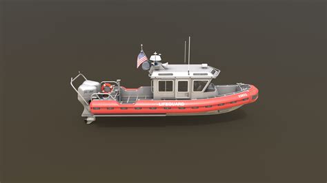 Coast Guard Rescue Boat Model - TurboSquid 1661057