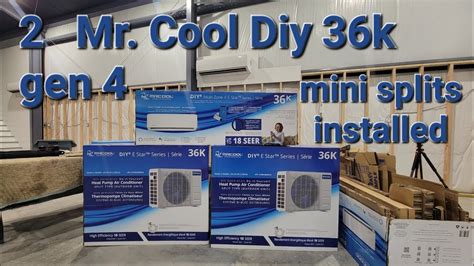 Installing 2- 36k gen 4 Mr Cool Diy mini splits - YouTube