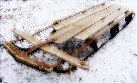 Antique vintage wooden sled riding winter | Vintage sled, Winter fun, Vintage christmas