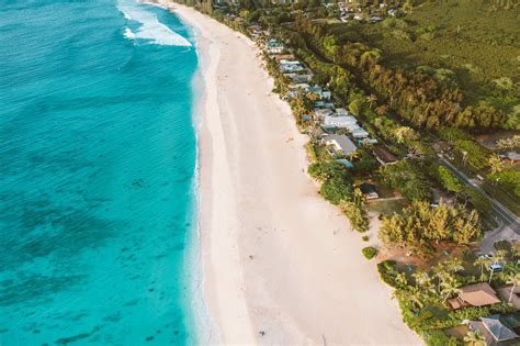 Aerial View of Beach with Blue Water · Free Stock Photo